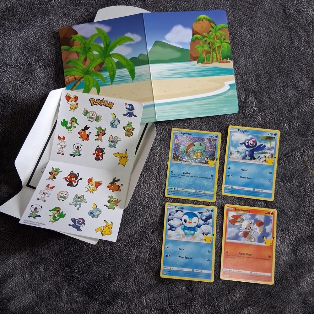 Pokemon Yellow and Blue Trading-cards